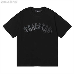 T-shirts pour hommes Trapstar Barbed Wire Arch Tee Dark Lettering Imprimé Haute Qualité Double Fil Coton T-shirts à manches courtes pour hommes et femmes