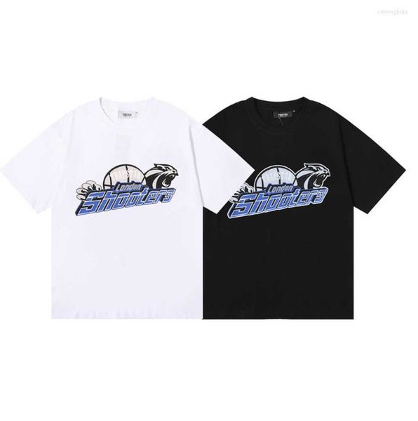 T-shirts pour hommes Trapstar Basketball London Shooter T-shirt Style décontracté mode all-match Le même modèle pour les célébrités Internet