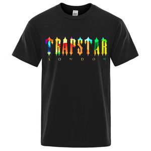 T-shirts pour hommes Trapstar London Jaune citron T-shirts Hommes Harajuku Coton Vêtements Mode O-Neck T-shirt Été Surdimensionné Rue Hip Hop T-shirts 230613