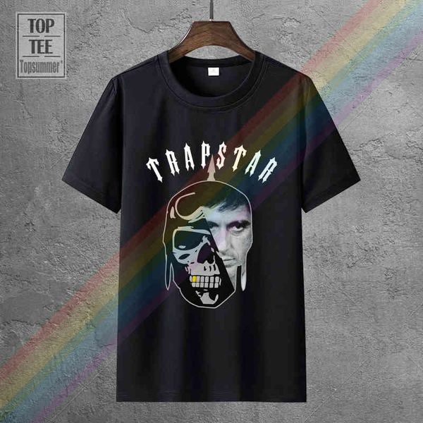 T-shirts pour hommes Trapstar London The World Is Yours T-shirt à manches courtes noir Medium Trapstar Survêtement