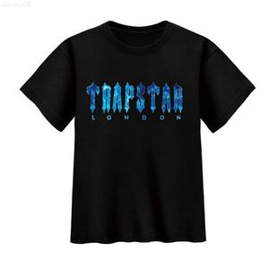 T-shirts voor heren Trapstar London Undersea Blue Parentchild T-shirt Korte mouw Summer Mens Kids Matching Boys Girls Familie T-shirt Tops Plus Size Z0221