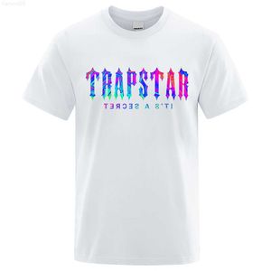 T-shirts pour hommes Trapstar London Y2k Style T-shirts imprimés Hommes Street Cotton Tops ONeck T-shirt surdimensionné Vêtements Été Respirant Marque T-shirt Z0221