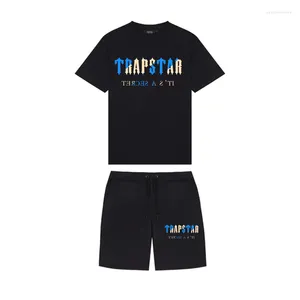 Korte Mouw T-shirt Trainingspakken Sets mannen en vrouwen Harajuku Tops Tee Grappige Hip Hop Kleur T-shirt Strand casual Shorts Set Mode