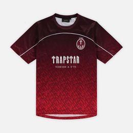 Heren T-shirts Trapstar Mesh Voetbal Jersey Blauw Zwart Rood Heren Sportkleding T-shirt jassento goedkope loe 1 gate1688