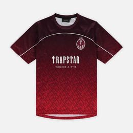 T-shirts voor heren Trapstar Mesh Football Jersey Blue Black Red Men Sportswear T-shirt51ye