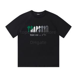 T-shirts T-shirts Trapstar Trapsuits Designer Shorts Borduurbrief Rainbow Color Zwart Wit Gray Summer Sport Fashion Catton Cord Top Mouw S-XL B5