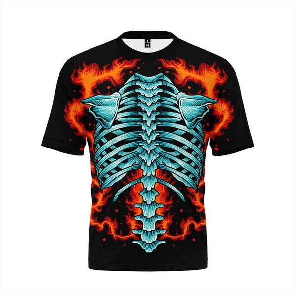 T-shirts pour hommes Tendance Motif Lettre Graffiti 3D T-shirts imprimés Été High Street Style T-shirt Hommes Vintage Baggy Hipster Streetwear