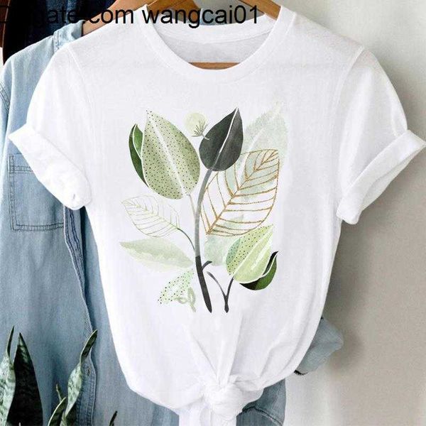 T-shirts pour hommes T-shirts à la mode Short Seve Plant Summer Beach Print Femmes Cartoon Casual Fashion Graphic Regular Tshirt Top Lady Travel Tee 4103