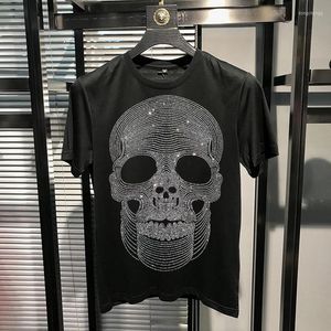 T-shirts pour hommes Marque à la mode Été T-shirt pour hommes Casual Sports Personality All-Match Diamond Skull Print Top avec plusieurs choix