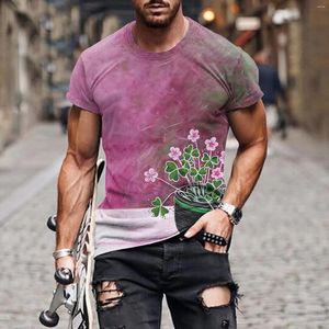 T-shirts pour hommes T-shirts graphiques à la mode Vêtements pour motif irlandais Dish Top Shirt Set Hommes 2XL Tall Mens Pocket Pack