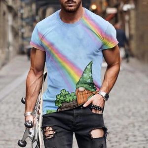 T-shirts pour hommes T-shirts graphiques à la mode Vêtements pour motif irlandais Crewneck Tops St. Day Fashion Manches courtes