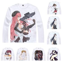 T-shirts pour hommes Trinity Seven The Magicians T-Shirts Hommes Hip Hop Chemise à manches longues Anime Arata Kasuga Cosplay Motifs Femmes