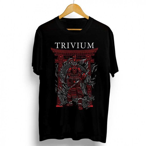 T-shirts pour hommes TRIVIUM Band Hardcore Metalcore Nu Thrash Style T-shirt S-3XL NOUVEAU Nouveau T-shirt décontracté d'été chaud Impression T-shirts en coton intéressants J230602