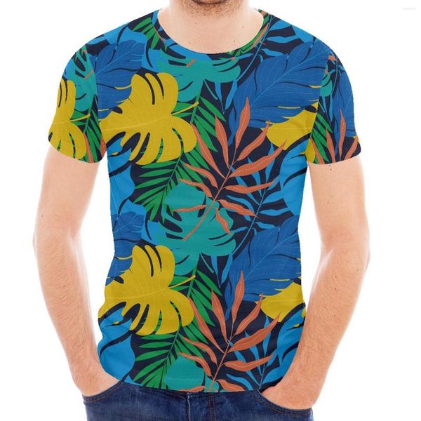 T-shirts pour hommes Conception de tribu polynésienne tropicale Imprimer Style hawaïen Sport d'été Chemise cintrée Chemise de luxe pour hommes T-shirt à manches courtes