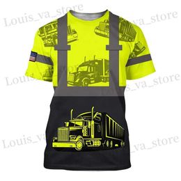 Camisetas para hombres Driver de camión Cargo Tamisetas gráficas para hombres