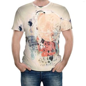 Heren t shirts t -shirt abstracte dekbedovertrek set king size grunge textured mix collage met troebele tooneffecten aquarel ontwerp nieuwheid thuis