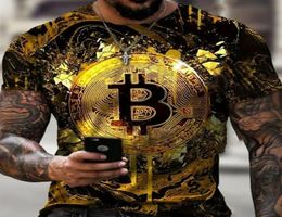 T-shirts pour hommes T-shirt Crypto Trading Traders Gold Coin Cotton Shirts6752192