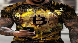 T-shirts pour hommes T-shirt Crypto Trading Traders Gold Coin Cotton Shirts4452192