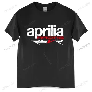 Heren T-shirts T-shirt Mannen Katoenen Tops Aprilia Rsv 1000 R T-shirt Rsvr Sport Zwart Shirt Euro Maat