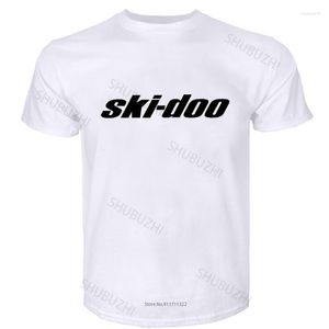 Mannen T-shirts T-shirt Mannen Katoenen Tops Ski-Doo Sneeuwscooter T-shirt Zomer Mode Tiener Tee-shirt Man Tee drop