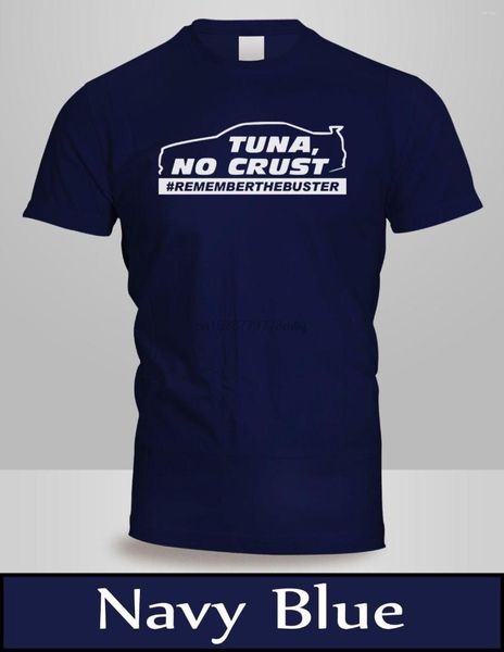 T-shirts pour hommes TUNA NO CRUST T-Shirt Hommes Navy JDM Tuner Fast Furious Walker Shirt 3 Classic Quality High Style Round Jersey
