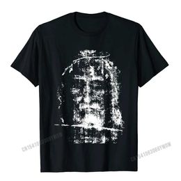 T-shirts masculins Turin Shroud Jesus Christ visage T-shirt Camissa Mens Tee Casual Cotton Coton personnalisé Q240514