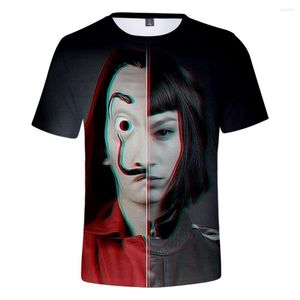 Heren t shirts tv-geldzaal streewear shirt cosplay 3d print vrouwen mannen mannen korte mouw t-shirt unisex tops zomer tee casual