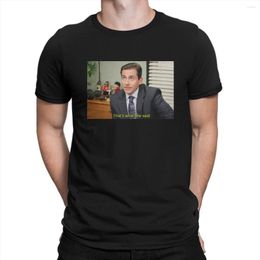 Mannen T Shirts Tv Show Creative TShirt voor mannen Het kantoor dat is wat ze zei Michael ScoRound Neck Basic Shirt Personaliseer Gift Kleding