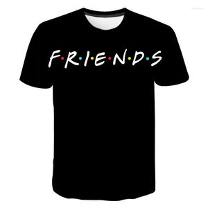 Camisetas para hombre TV Show Friends Camiseta con estampado 3D Hombres Mujeres Moda Streetwear Cuello redondo Camisa de manga corta Harajuku Camisetas Tops Unisex