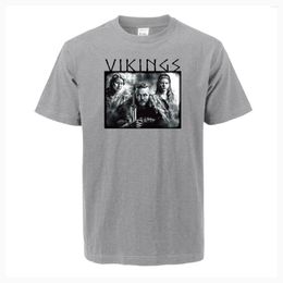 Camisetas para hombres programa de televisión Lagertha hombres Fitness 2023 moda de verano ropa de calle Casual suelta camiseta de algodón de alta calidad Top Tees