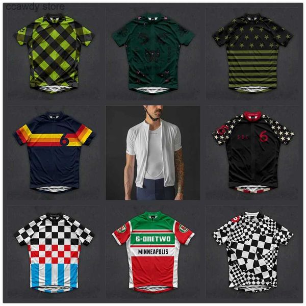 Camisetas para hombres Twin Six 6 Team Mens Summer Wear Ciclismo Jersey Ropa Bicicleta Mountain Road Bicyc Triatlón Short Seve Uniforme Ropa T231104