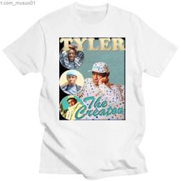 T-shirts voor heren Tyler De-C-REATOR SHIRT BOOTLEG RAP TEE Korte Mouw unisex Black Vintage Style T-shirt DMN Vintagel2402