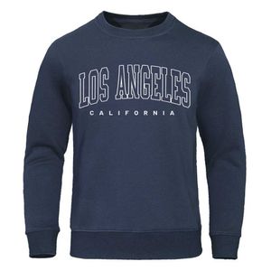 T-shirts masculins U. Los Angeles California USA est une chemise sportive décontractée à la mode imprimée avec des hommes avec un t-shirt chaud surdimensionné H240508
