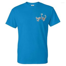 Heren t shirts uny grafisch shirt tees Aziatische maat katoenwetenschap t -shirt mannen/vrouw printen ronde nek tops stevige kleur