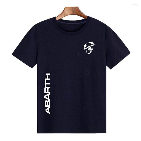Camisetas para hombre, camiseta Unisex Abarth con estampado de algodón personalizado, camiseta básica de verano para hombre, ropa de marca cómoda informal a la moda para hombre