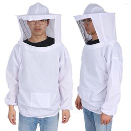 Herren-T-Shirts, Unisex, atmungsaktiv, transparent, mit Kapuze, Imkeranzug, Insektenfutter, Schutzmantel, spezielle Hut-Bekleidungsausrüstung