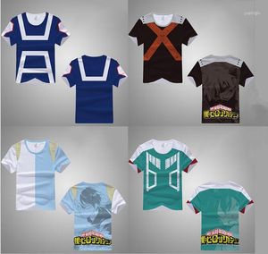 Camisetas para hombre, camisa informal unisex, camiseta con estampado 3D de Anime Boku No Hero Academia My Cartoon, camiseta para hombre, ropa de verano