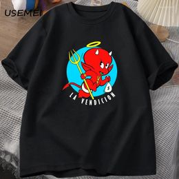Mannen T-shirts Unisex La Vendicion T-shirt Mafia Del Amor T-shirt Mannen Vrouwen Muziek O Hals T-shirts Mannelijke Harajuku Tops streetwear Katoen Tees