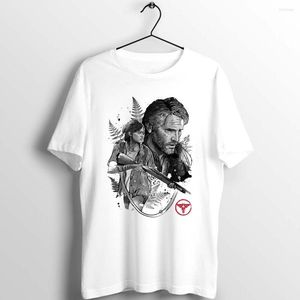 Camisetas para hombre, camiseta Unisex para hombre y mujer, camiseta con estampado artístico de The Last Of Us Joel y Ellie