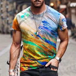 T-shirts pour hommes unisexe chemise t-shirt imprimés graphiques rendu impression 3D extérieur rue à manches courtes vêtements grands et grands été