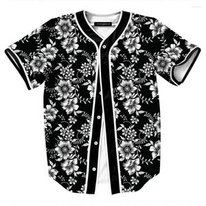 Hommes t-shirts unisexe simple boutonnage chemise été décontracté surchemise Baseball Jersey adolescent Hip Hop fête Streetwear