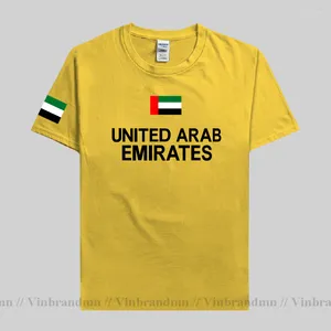 Heren t shirts Verenigde Arabische Emirates mannen shirt mode 2023 jersey nation team cotton t-shirt fitness merk kleding teen land zijn ua