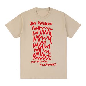 T-shirts pour hommes plaisirs inconnus par Joy Division 1979 t-shirt en soie coton hommes t-shirt femmes hauts unisexe 230215