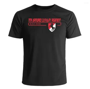 Heren T Shirts Us Army 11e Armored Cavalry Regiment T-shirt Katoen O-Neck Zomer Korte mouw Casual Mens Grootte S-3XL