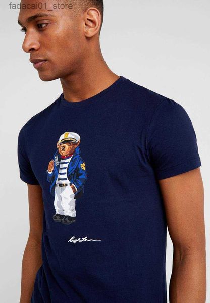 T-shirts masculins US Taille 100% coton Tshirt de créateur de créateurs T-shirts martini ours d'ours de ski