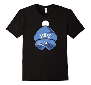 T-shirts pour hommes Vail Skies/Snowboard T-Shirt col rond adolescent T-Shirts 2023 coton haut de gamme T-Shirt mode été Paried