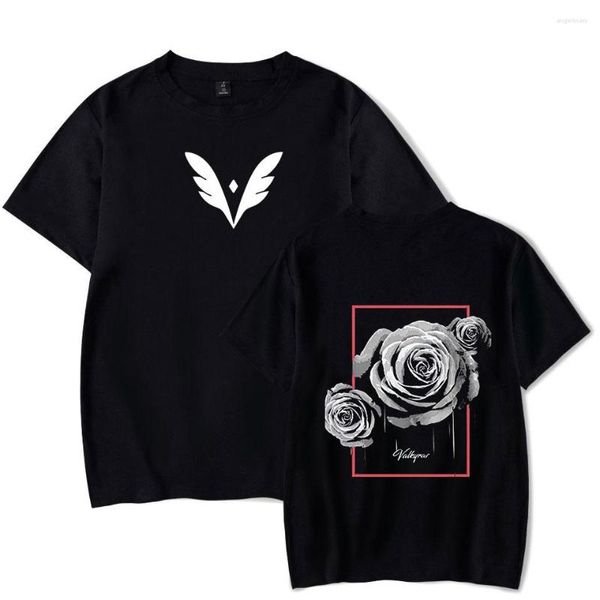 T-shirts pour hommes Valkyrae T-shirt unisexe col rond été à manches courtes hommes femmes Harajuku Streetwear 90s médias sociaux Star vêtements de mode