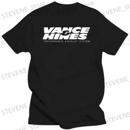 Heren T-shirts VANCE HINES T-SHIRT Geïnspireerd op motorrace-uitlaatsystemen Maat S tot 4XL T240325