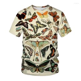 Camisetas para hombre, camiseta con estampado 3D de insectos variados, ropa informal estilo Hip Hop de manga corta de gran tamaño para hombre y mujer, camisetas Harajuku, camisetas para niños