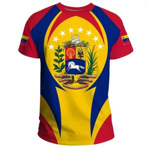 T-shirts voor heren Venezuela Halloween Exclusief T-shirt Vlag Oversized shirt Korte mouw T-shirt Casual mode Streetwear blouse